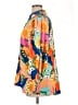 Unbranded 100% Polyester Print Orange Long Sleeve Blouse Size XL - photo 5