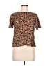 Forever 21 Animal Print Brown Short Sleeve T-Shirt Size M - photo 1