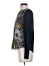 Tiny Floral Graphic Blue Long Sleeve Blouse Size XS - photo 5