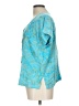 Lost River 100% Rayon Teal Short Sleeve Blouse Size L - photo 5