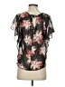 Candie's 100% Polyester Black Short Sleeve Blouse Size XS - photo 2