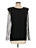 Lanvin 100% Silk Black Long Sleeve Top Size EU (FR) 36 / US 4 - photo 1