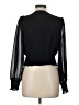 1.State 100% Polyester Black Long Sleeve Blouse Size L - photo 2