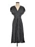 Max Studio Stripes Gray Casual Dress Size S - photo 1