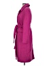 Ann Taylor Tweed Solid Pink Purple Wool Coat Size XS - photo 5