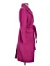 Ann Taylor Tweed Solid Pink Purple Wool Coat Size XS - photo 4