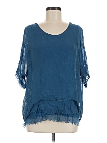 GiGi Moda 3/4 Sleeve Silk Top (view 1)