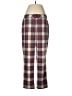Lands' End Plaid Purple Casual Pants Size 8 - photo 1