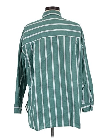Madewell The Signature Poplin Oversized Shirt in Stripe (view 2)