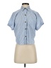 Aeropostale Stripes Blue Short Sleeve Blouse Size XS - photo 1