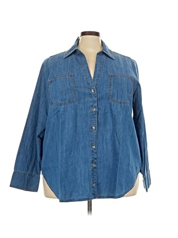 Torrid Long Sleeve Button-Down Shirt (view 1)