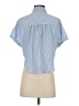 Aeropostale Stripes Blue Short Sleeve Blouse Size XS - photo 2