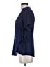 IMAN 100% Polyester Blue Short Sleeve Blouse Size S - photo 5