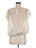 Max Studio 100% Polyester Ivory Short Sleeve Blouse Size M - photo 1