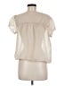 Max Studio 100% Polyester Ivory Short Sleeve Blouse Size M - photo 2