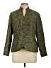 Coldwater Creek 100% Polyester Paisley Green Blazer Size 12 (petite) - photo 1