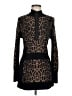 Cache Animal Print Black Pullover Sweater Size M - photo 1