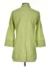 Boho Chic Green 3/4 Sleeve Button-Down Shirt Size XS - photo 2