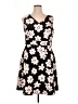 Nine West Floral Black Cocktail Dress Size 14 - photo 1