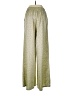 Lucy Paris 100% Polyester Chevron-herringbone Gold Casual Pants Size M - photo 2