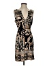 Hale Bob 100% Silk Graphic Tan Cocktail Dress Size S - photo 1