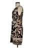 Hale Bob 100% Silk Graphic Tan Cocktail Dress Size S - photo 5