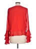 Tularosa 100% Polyester Red 3/4 Sleeve Blouse Size L - photo 2