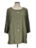 JM Collection Green 3/4 Sleeve Blouse Size L - photo 1