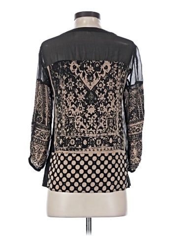Nanette Lepore 3/4 Sleeve Silk Top (view 2)