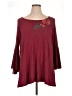 Chenault Burgundy 3/4 Sleeve Blouse Size 1X - photo 1