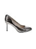 MICHAEL Michael Kors 100% Leather Metallic Silver Heels Size 8 - photo 1