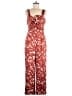 Adelyn Rae 100% Polyester Hearts Red Jumpsuit Size M - photo 1