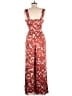 Adelyn Rae 100% Polyester Hearts Red Jumpsuit Size M - photo 2