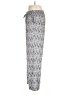 Hannah 100% Viscose Print Silver Casual Pants Size M - photo 5