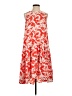 Caslon 100% Polyester Print Red Casual Dress Size S - photo 1