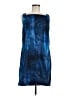 DKNY 100% Polyester Tie-dye Blue Cocktail Dress Size 8 - photo 1