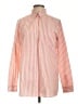 Old Navy 100% Cotton Stripes Orange Long Sleeve Button-Down Shirt Size L - photo 1
