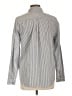 Old Navy 100% Cotton Stripes Gray Long Sleeve Button-Down Shirt Size L - photo 2