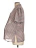 Queen B Houndstooth Brown 3/4 Sleeve Button-Down Shirt Size 12 - photo 5