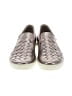 Ecco 100% Leather Metallic Silver Sneakers Size 9 - photo 2