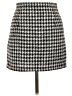 Glassons 100% Polyester Houndstooth Gray Casual Skirt Size 10 - photo 2