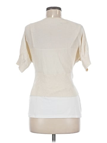 White House Black Market Short Sleeve Silk Top (view 2)