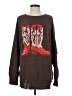 BDG Graphic Brown Pullover Sweater Size S - photo 1