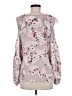 Parker 100% Polyester Pink Long Sleeve Blouse Size M - photo 2