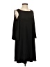 Nina Leonard Solid Black Casual Dress Size S - photo 1