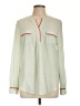 Zoa 100% Polyester Green Long Sleeve Henley Size L - photo 1