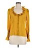 Alexis 100% Polyester Yellow Long Sleeve Blouse Size M - photo 1