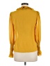 Alexis 100% Polyester Yellow Long Sleeve Blouse Size M - photo 2