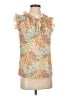 Rebecca Taylor 100% Polyester Orange Sleeveless Blouse Size 4 - photo 1