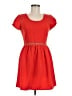 Pins and Needles 100% Polyester Solid Red Casual Dress Size 6 - photo 1